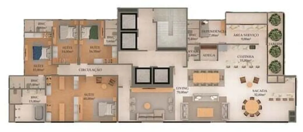 Apartamento, 4 quartos, 190 m² - Foto 6