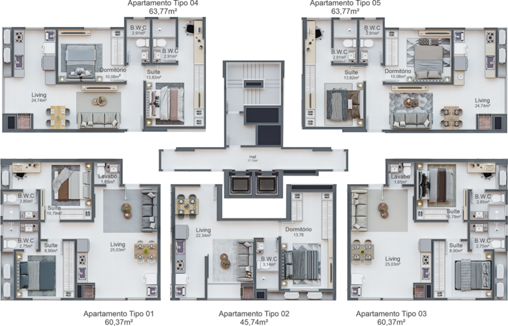 Apartamento, 2 quartos, 60 m² - Foto 8