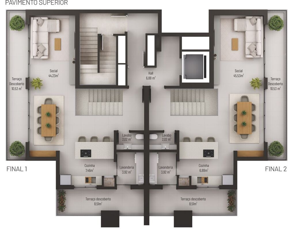 Cobertura, 3 quartos, 154 m² - Foto 4