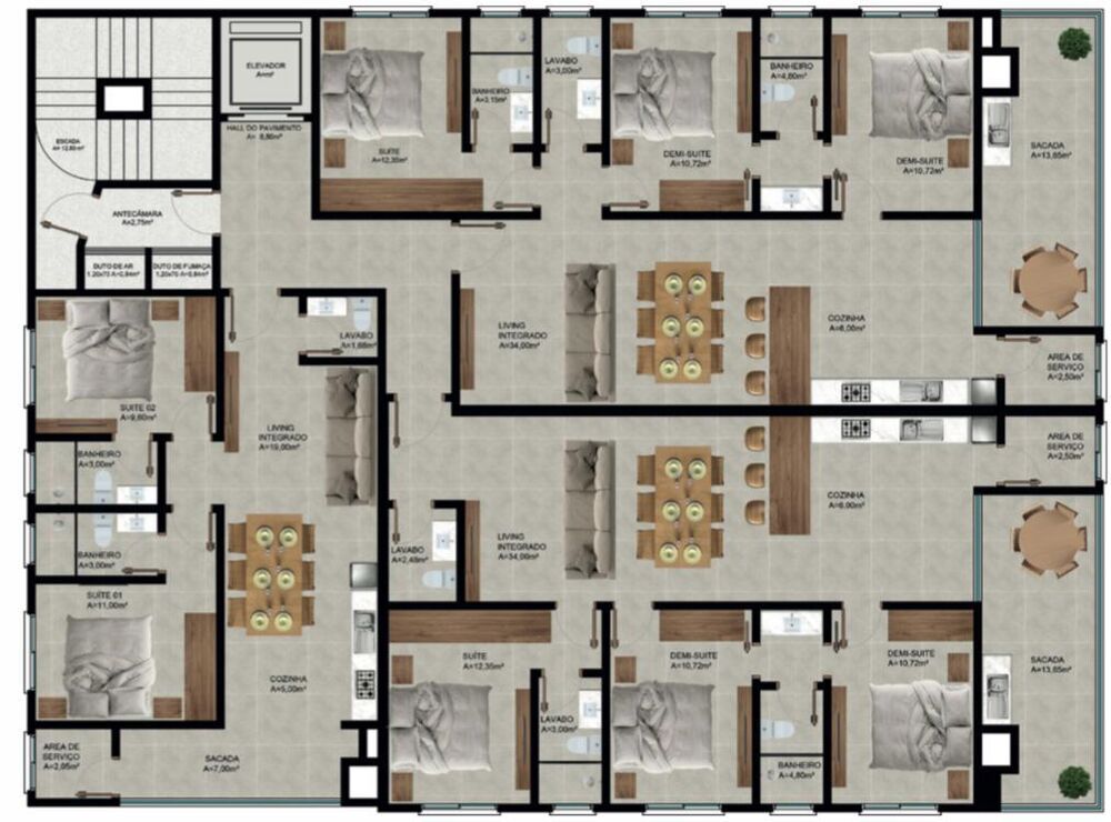 Apartamento, 3 quartos, 112 m² - Foto 8