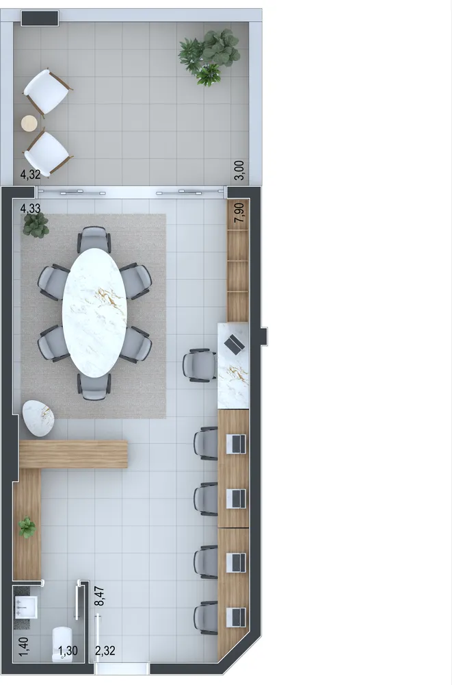 Sala-Conjunto, 53 m² - Foto 8