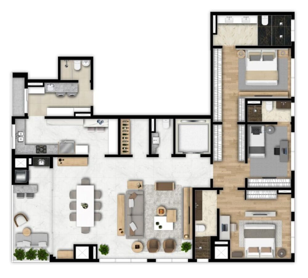 Apartamento à venda com 3 quartos, 315m² - Foto 9