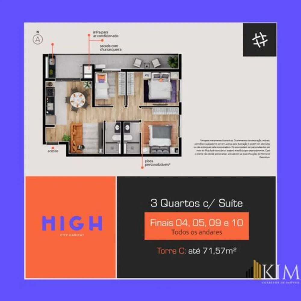 Apartamento, 3 quartos, 70 m² - Foto 4