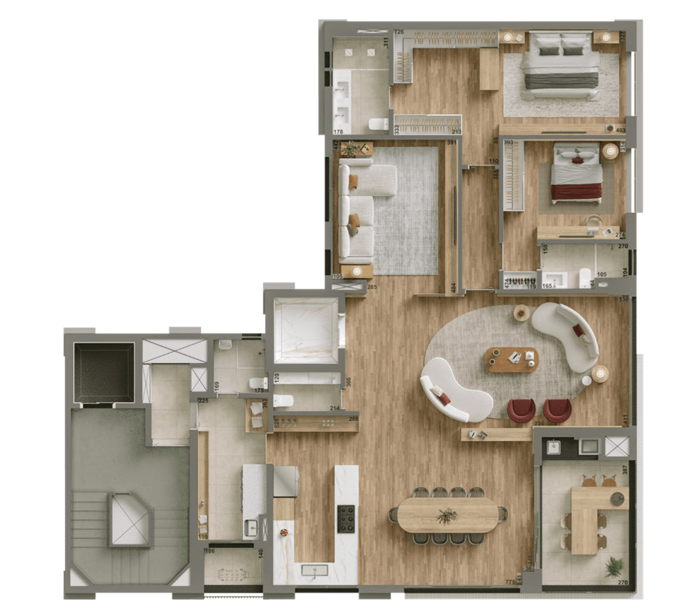 Apartamento, 3 quartos, 202 m² - Foto 4