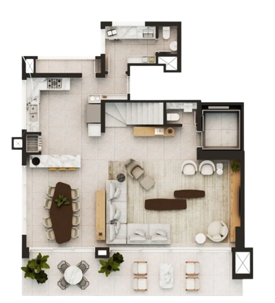 Apartamento, 3 quartos, 214 m² - Foto 1