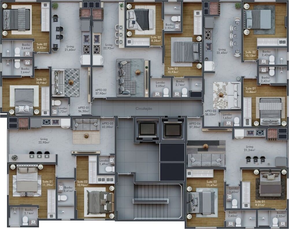 Apartamento, 2 quartos, 54 m² - Foto 8