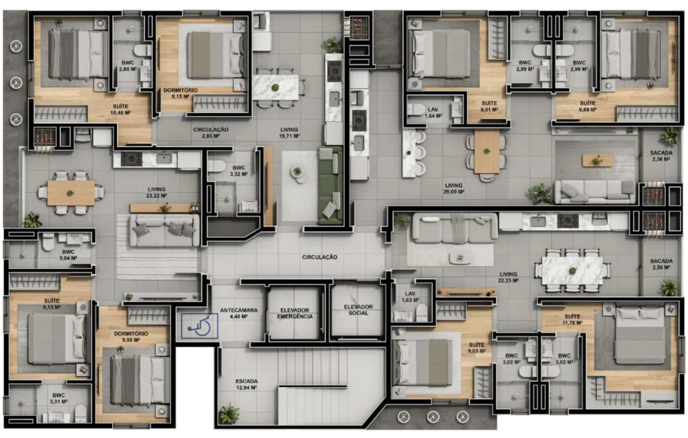 Apartamento, 2 quartos, 64 m² - Foto 8
