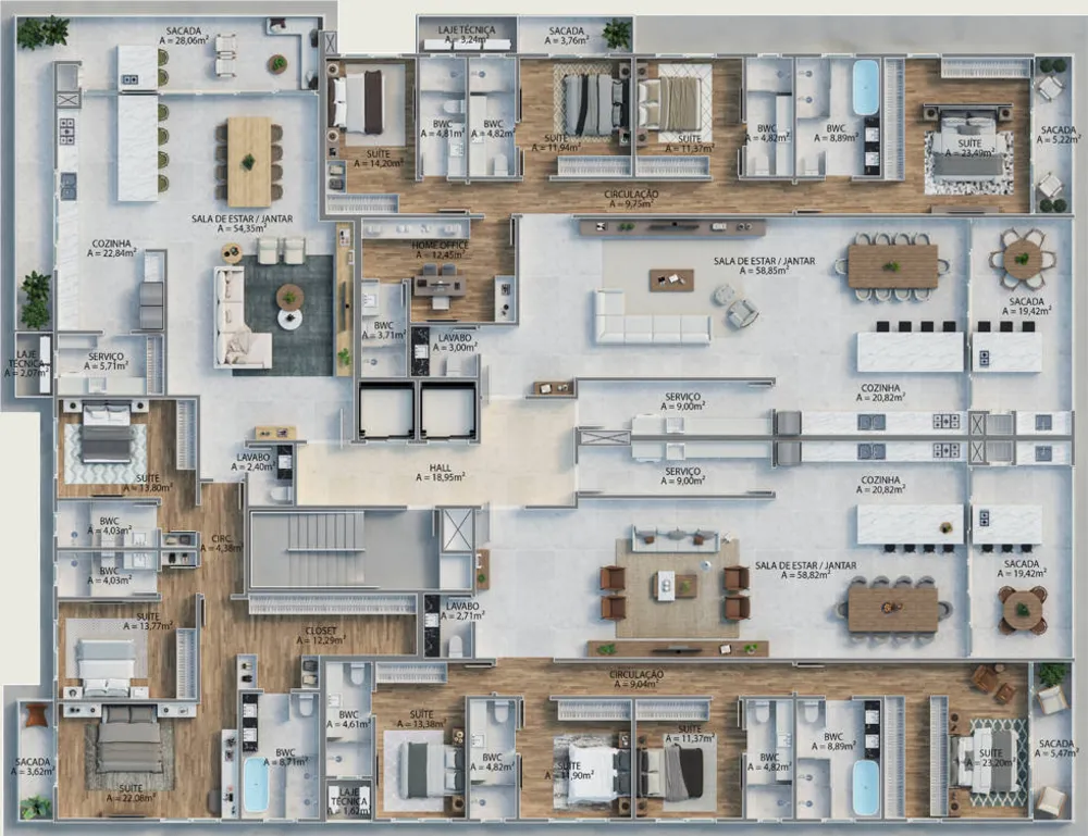 Cobertura, 4 quartos, 505 m² - Foto 12