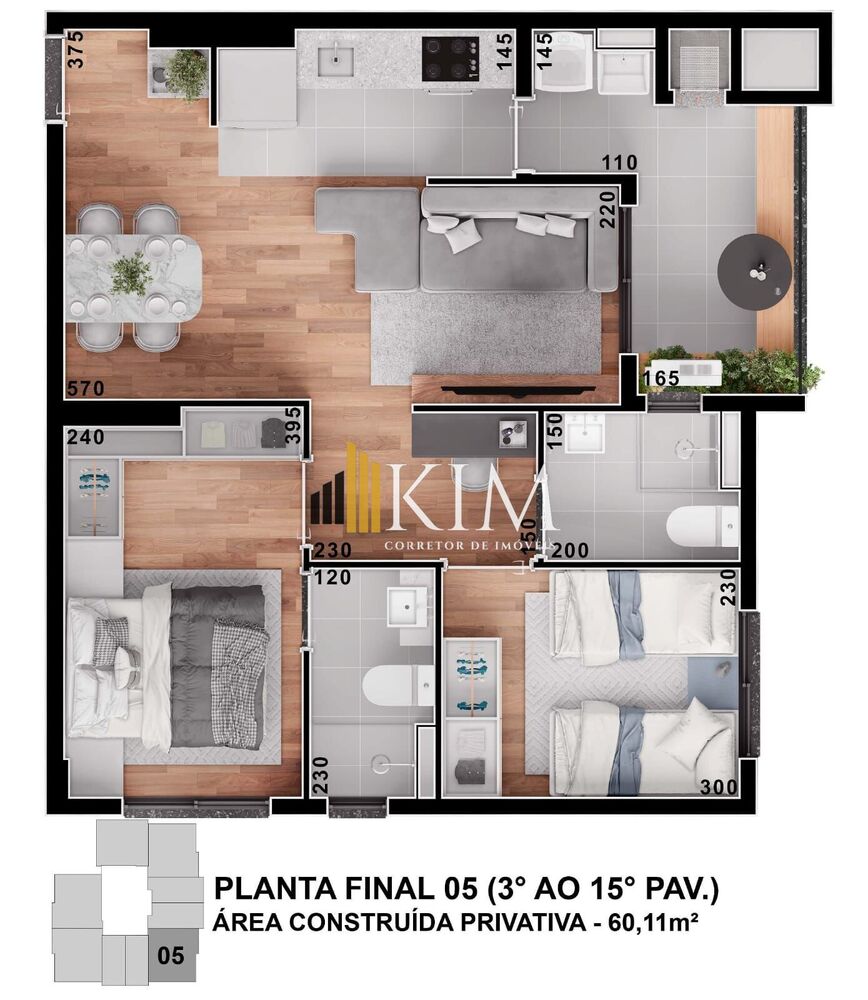 Apartamento, 2 quartos, 54 m² - Foto 14