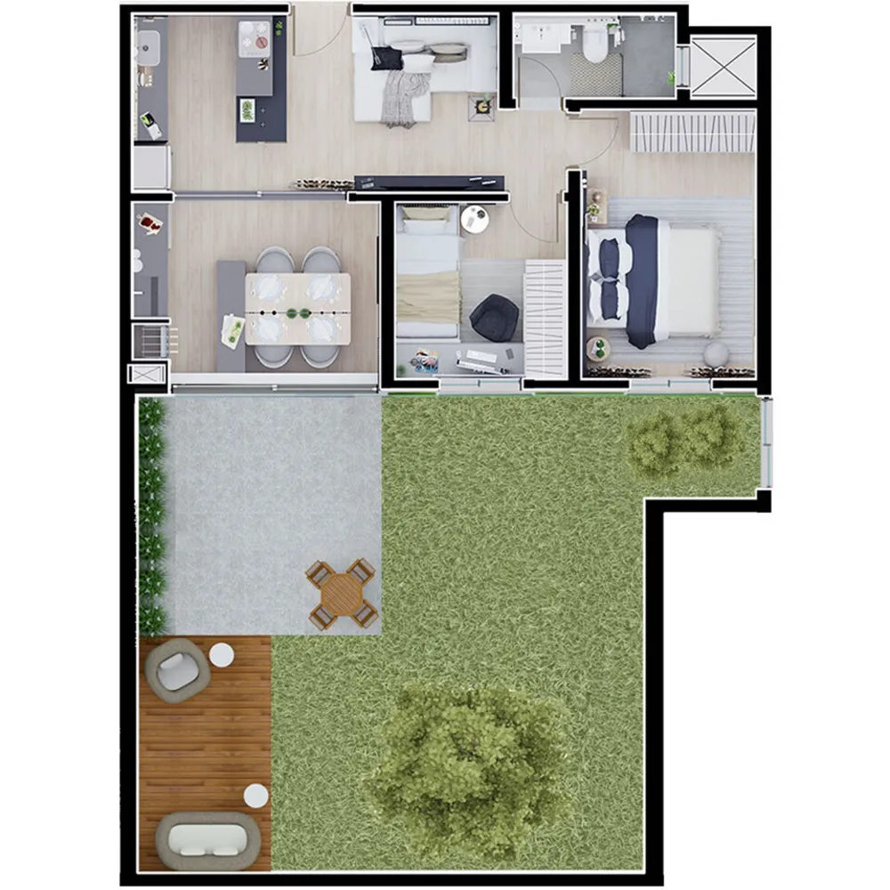 Apartamento, 2 quartos, 51 m² - Foto 6