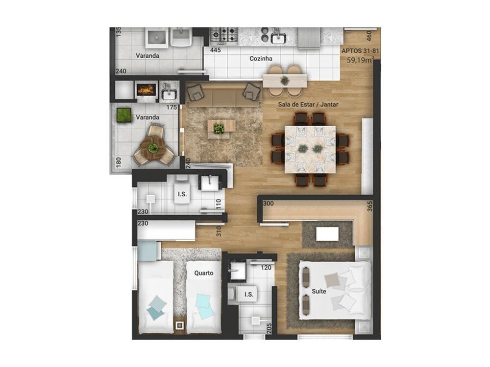 Apartamento à venda com 2 quartos, 55m² - Foto 7