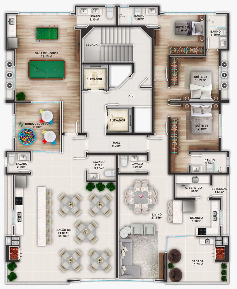Apartamento, 3 quartos, 116 m² - Foto 17