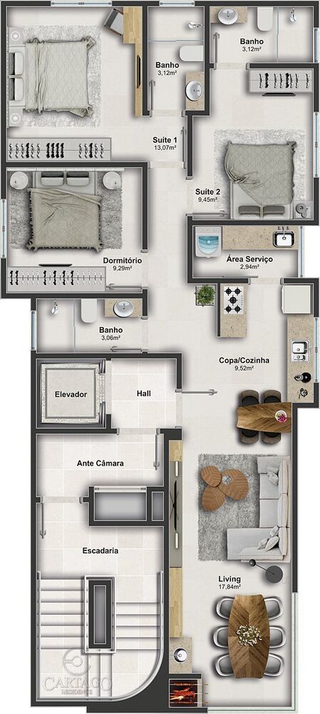 Apartamento, 3 quartos, 87 m² - Foto 6