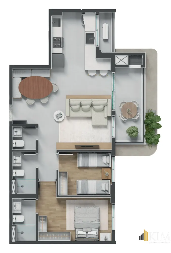 Apartamento, 3 quartos, 72 m² - Foto 5