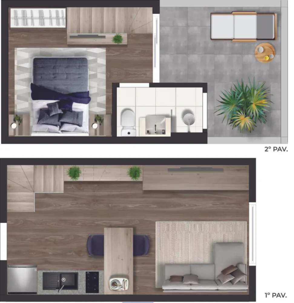 Cobertura, 1 quarto, 29 m² - Foto 3