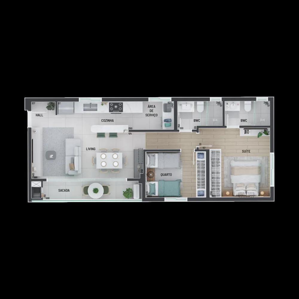 Apartamento, 2 quartos, 77 m² - Foto 6