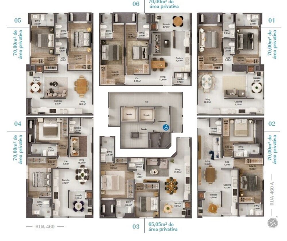 Apartamento, 2 quartos, 70 m² - Foto 4