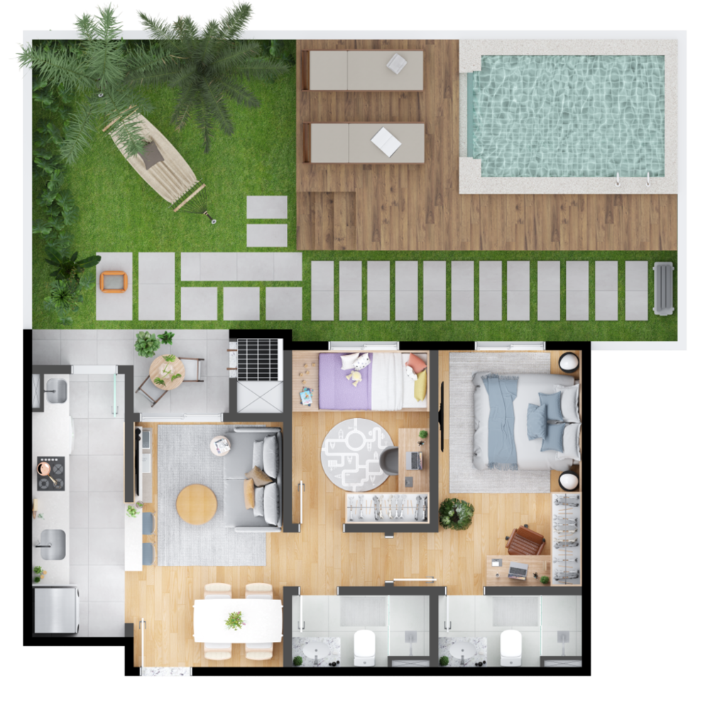 Apartamento à venda com 2 quartos, 52m² - Foto 28