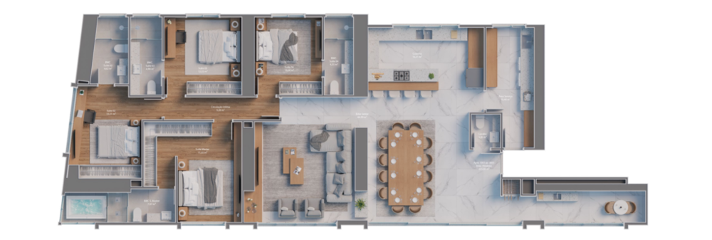 Apartamento, 4 quartos, 205 m² - Foto 3