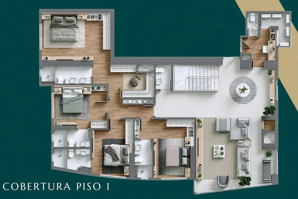Cobertura, 4 quartos, 388 m² - Foto 16