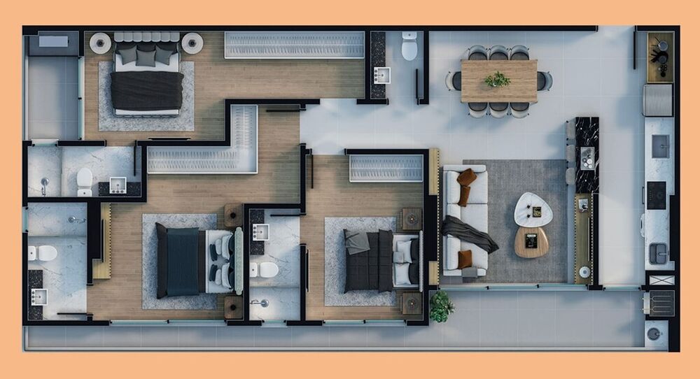 Apartamento, 2 quartos, 92 m² - Foto 3