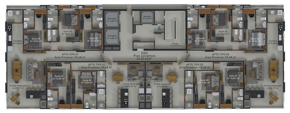 Apartamento, 3 quartos, 119 m² - Foto 5