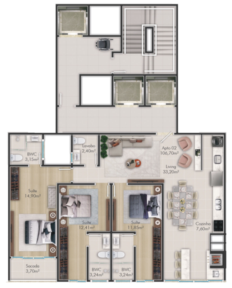 Apartamento, 3 quartos, 119 m² - Foto 5