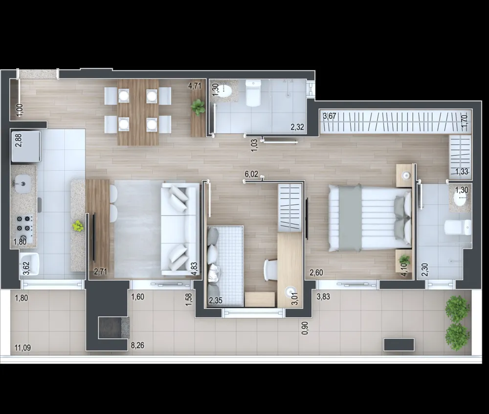 Apartamento, 3 quartos, 79 m² - Foto 3