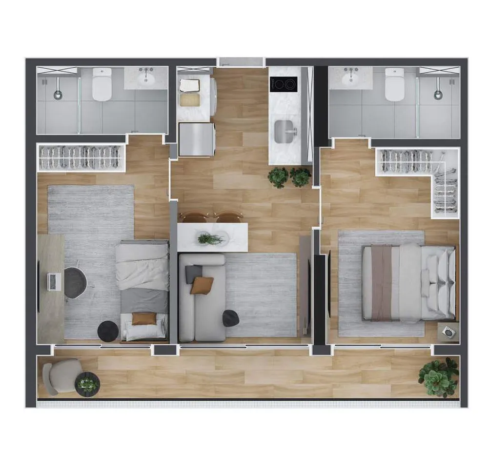 Apartamento, 2 quartos, 46 m² - Foto 8
