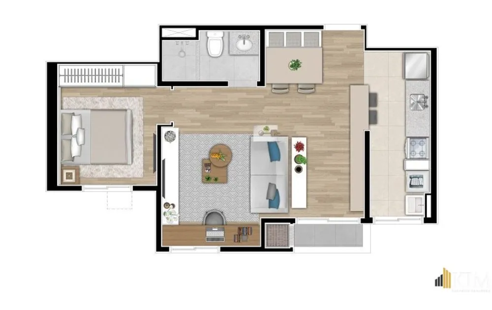 Apartamento, 2 quartos, 44 m² - Foto 4