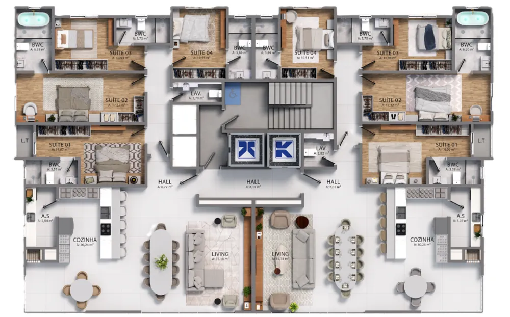 Apartamento, 4 quartos, 212 m² - Foto 4