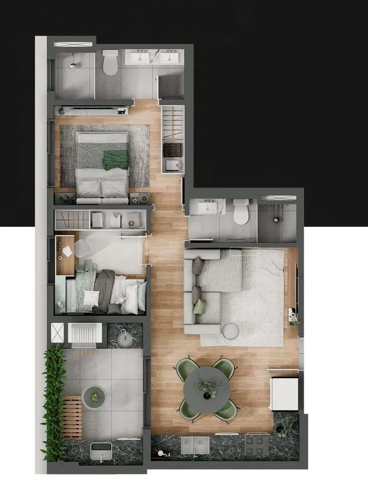 Apartamento, 2 quartos, 59 m² - Foto 11