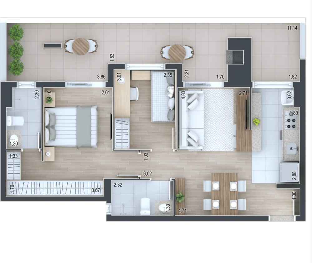 Apartamento, 2 quartos, 67 m² - Foto 5