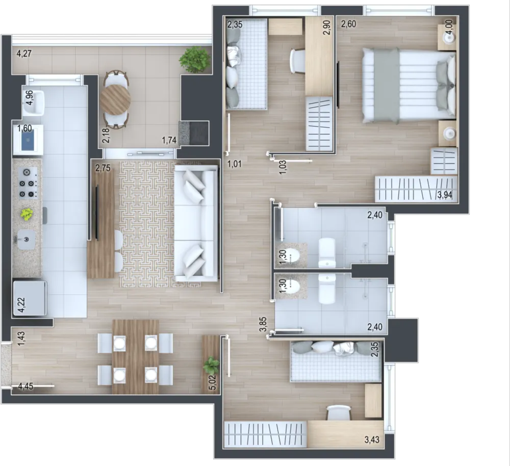 Apartamento, 2 quartos, 67 m² - Foto 15