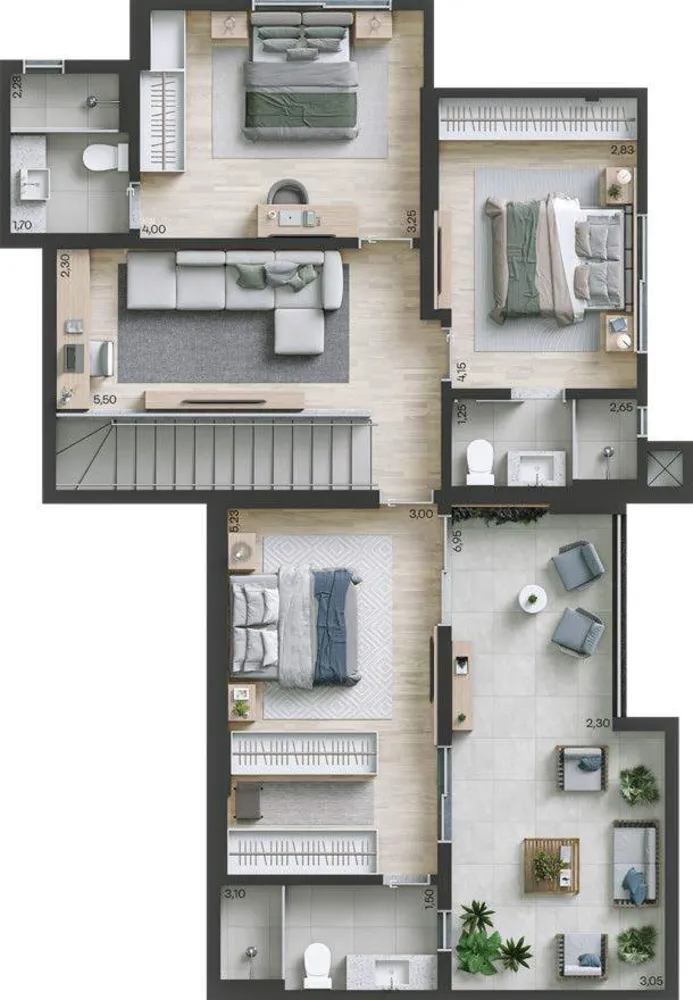 Apartamento, 3 quartos, 174 m² - Foto 10