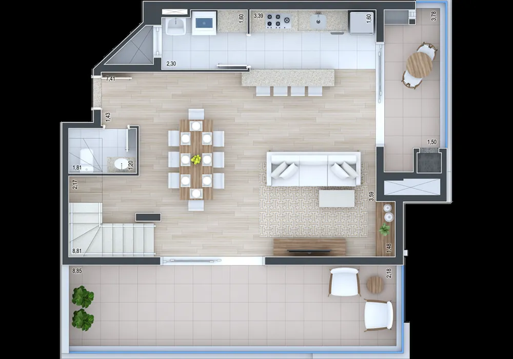 Apartamento, 3 quartos, 129 m² - Foto 7