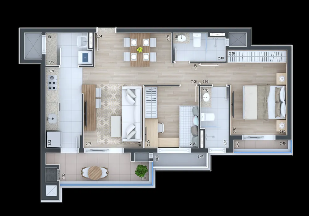 Apartamento, 3 quartos, 129 m² - Foto 3
