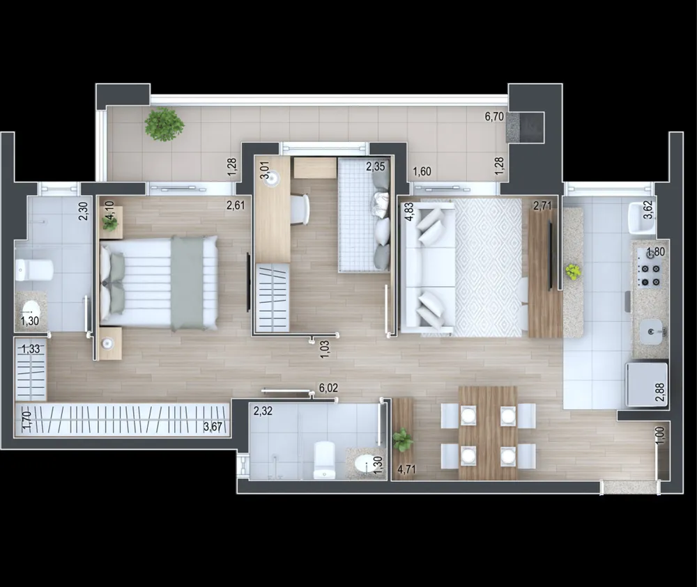 Apartamento, 3 quartos, 88 m² - Foto 7