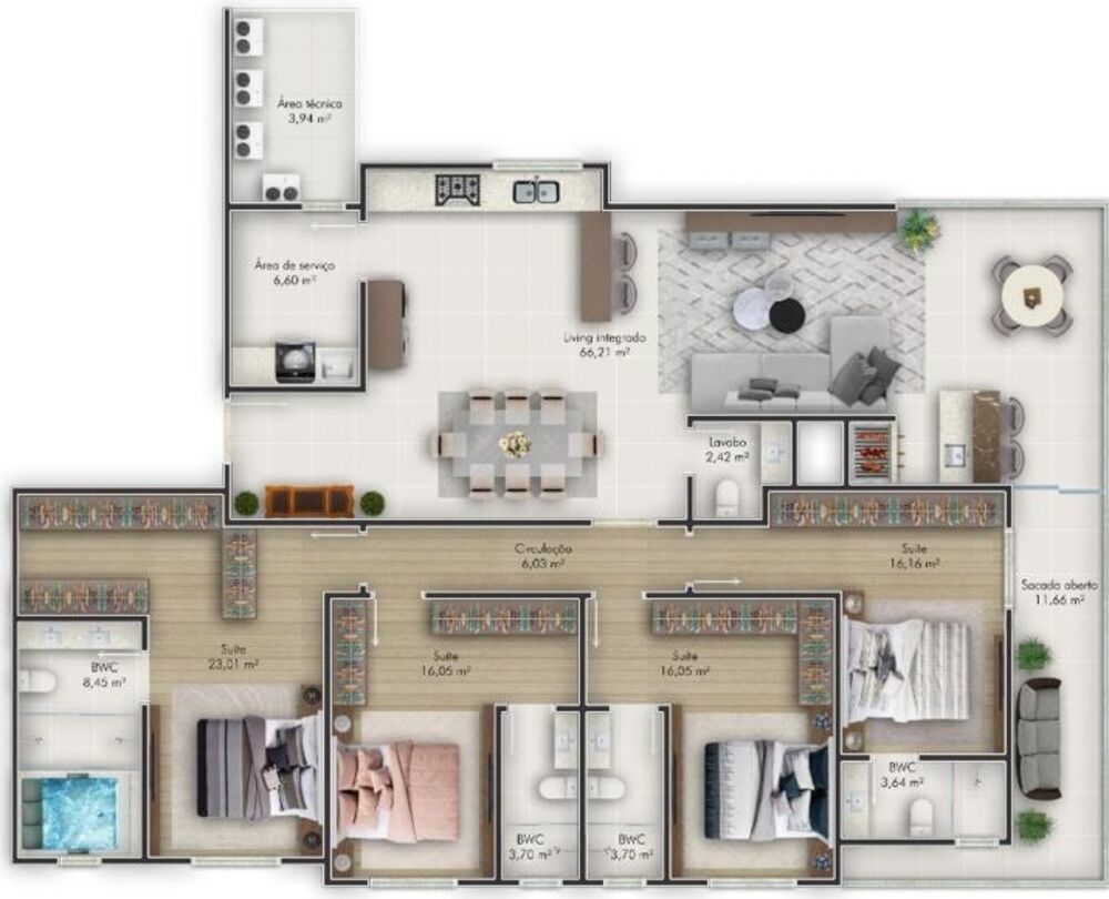Apartamento, 4 quartos, 206 m² - Foto 8