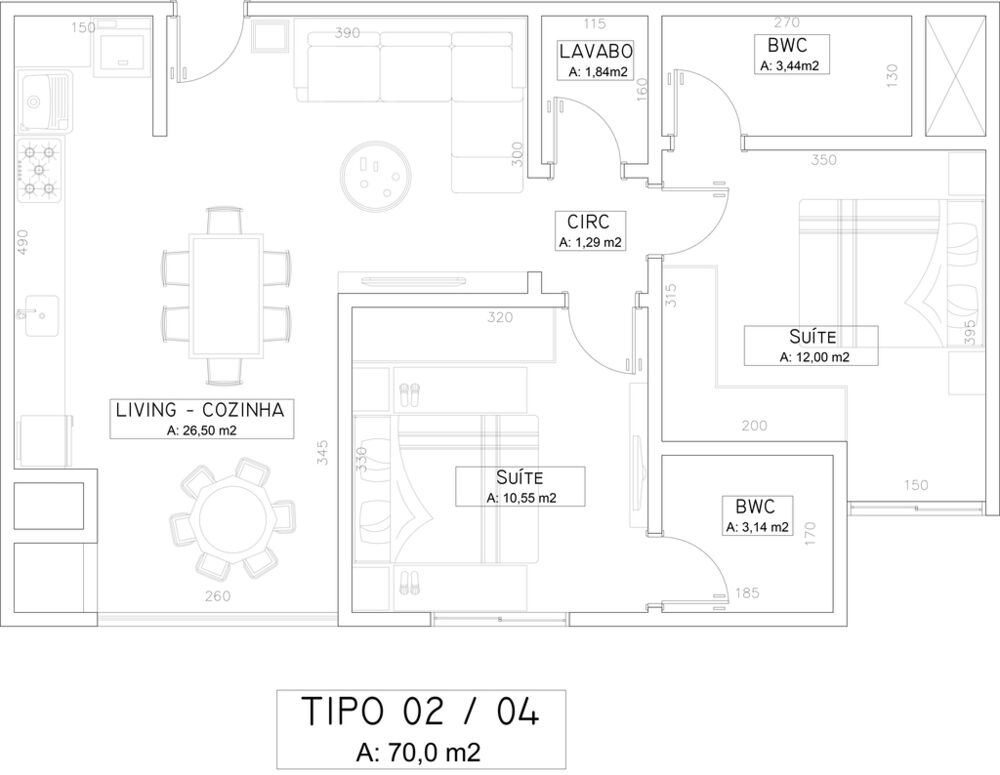 Apartamento à venda com 2 quartos, 70m² - Foto 6