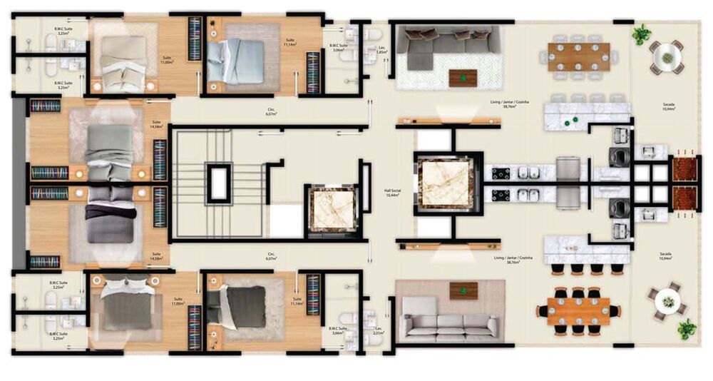 Apartamento, 3 quartos, 130 m² - Foto 6