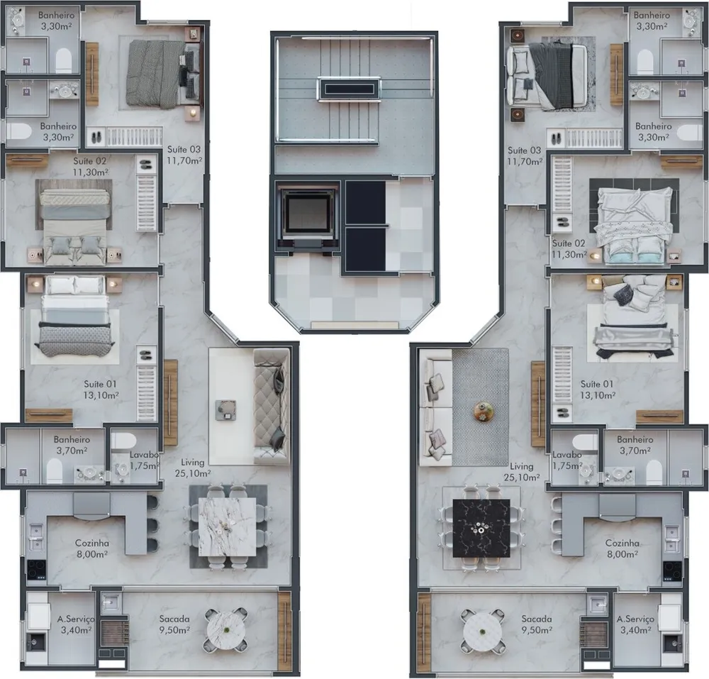 Apartamento, 3 quartos, 105 m² - Foto 19