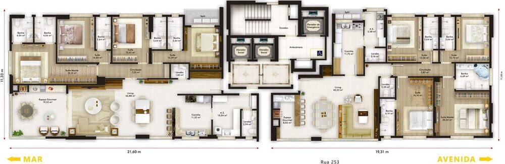 Cobertura, 5 quartos, 359 m² - Foto 13