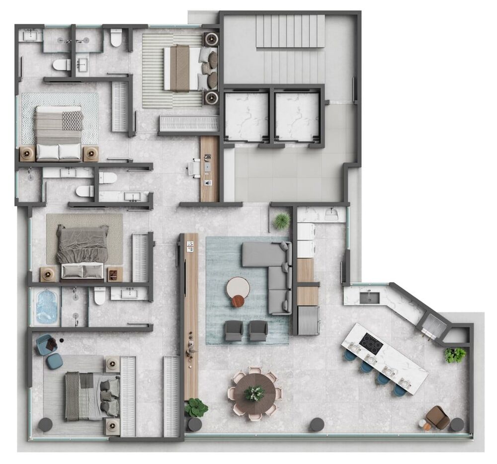 Apartamento, 4 quartos, 205 m² - Foto 6