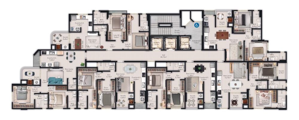 Apartamento, 2 quartos, 62 m² - Foto 8