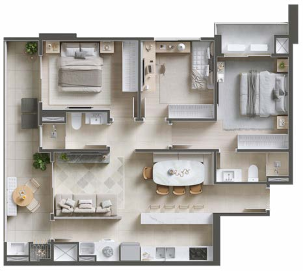 Apartamento, 2 quartos, 127 m² - Foto 4