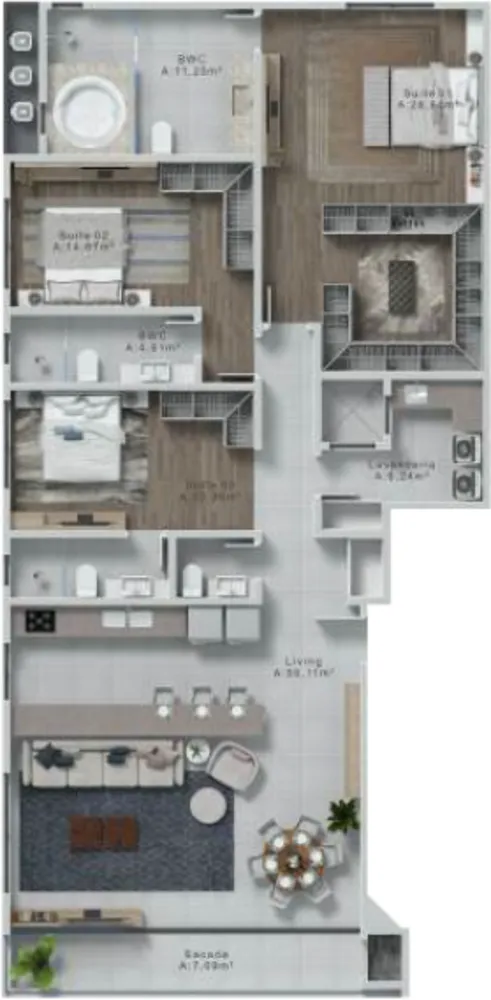 Cobertura, 4 quartos, 319 m² - Foto 4