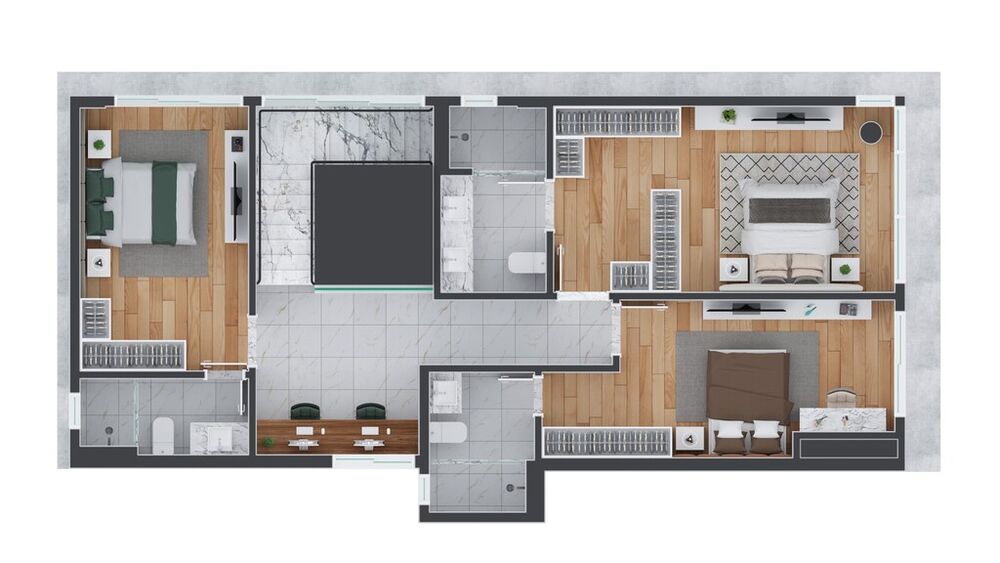 Apartamento à venda com 3 quartos, 256m² - Foto 2