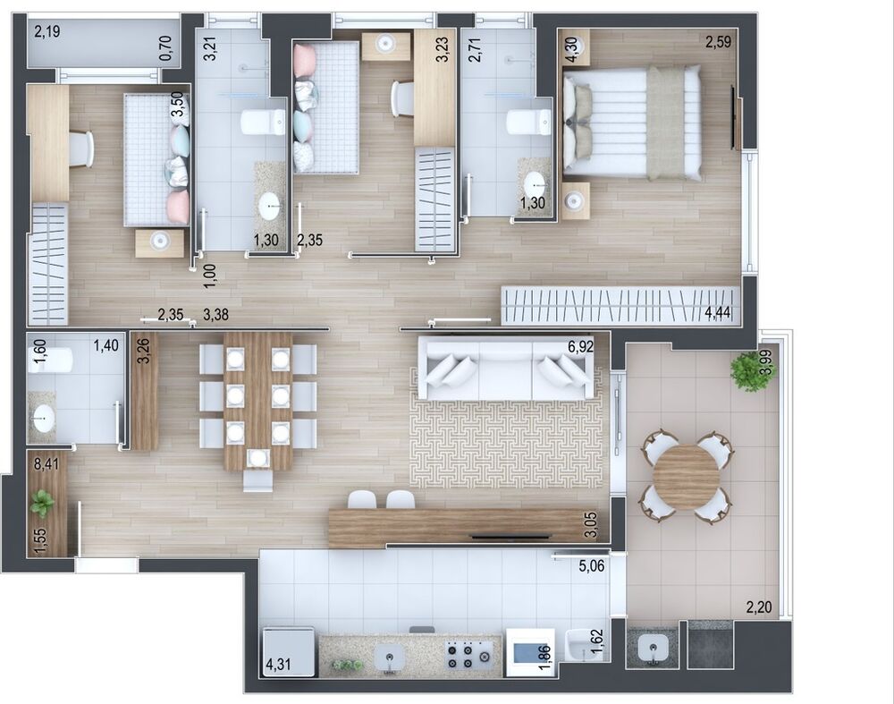 Apartamento, 2 quartos, 105 m² - Foto 5