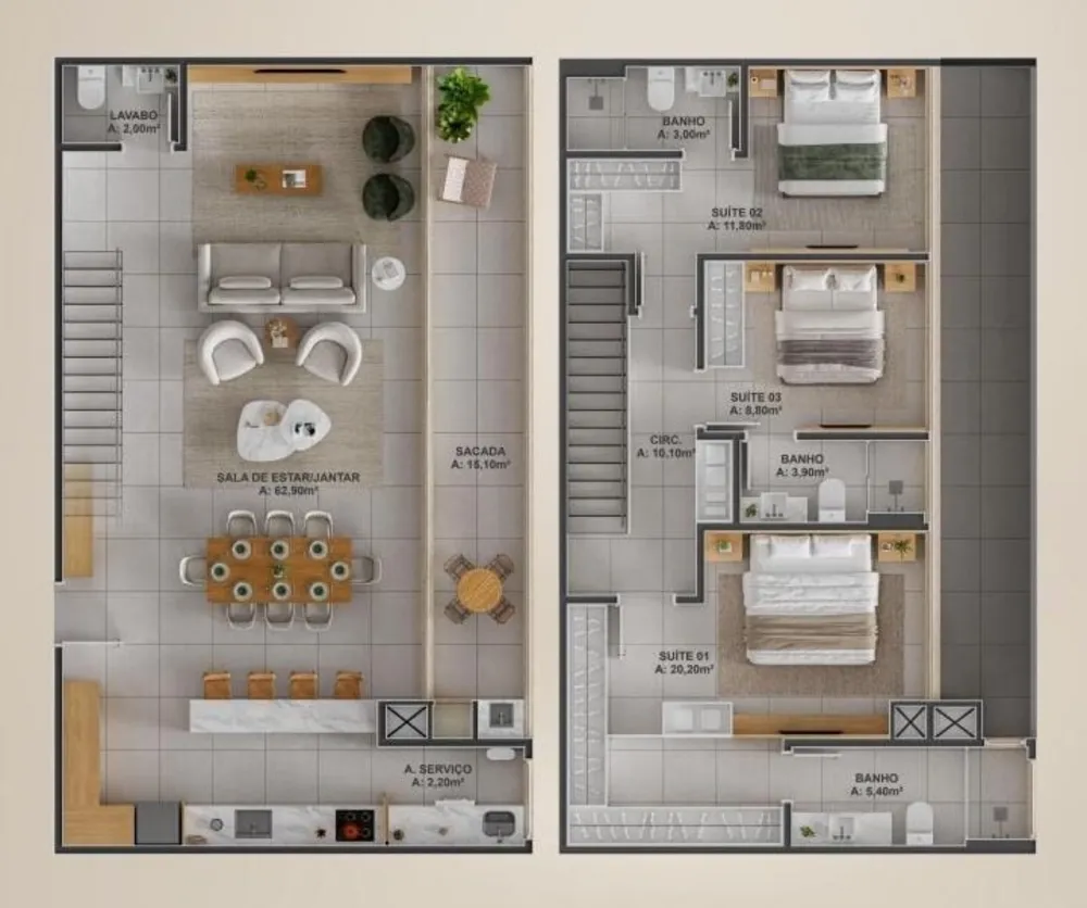 Apartamento, 2 quartos, 84 m² - Foto 35